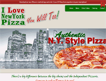 Tablet Screenshot of ilovenypizza.com