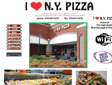 Tablet Screenshot of ilovenypizza.net